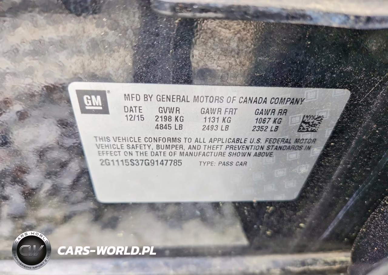 CHEVROLET IMPALA LT VIN:2G1115S37G9147785 - 12