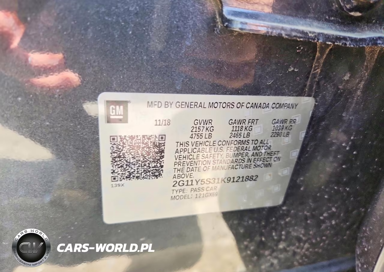 2019 Chevrolet Impala Ls VIN:2G11Y5S31K9121882 - 12