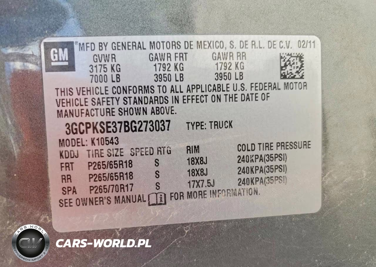 2011 Chevrolet Silverado K1500 Lt VIN:3GCPKSE37BG273037 - 12