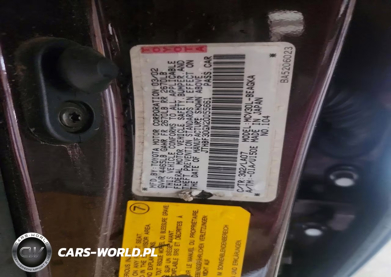 2002 Lexus Es 300 VIN:JTHBF30GX20055661 - 12