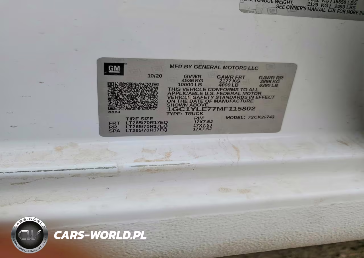 2021 Chevrolet Silverado K2500 Heavy Duty VIN:1GC1YLE77MF115802 - 12