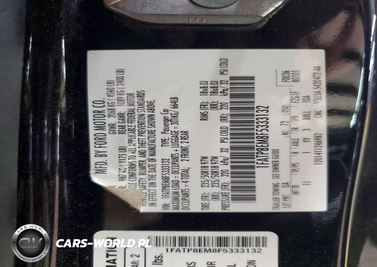 2015 Ford Mustang VIN:1FATP8EM8F5333132 - 12