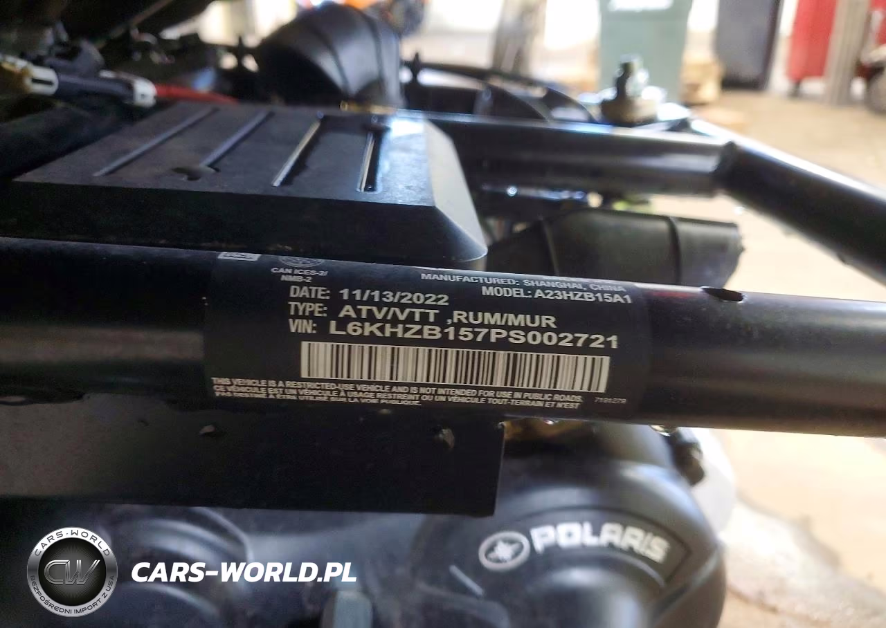 2023 Polaris Ranger 150 Efi Utility Vehicle VIN:L6KHZB157PS002721 - 10