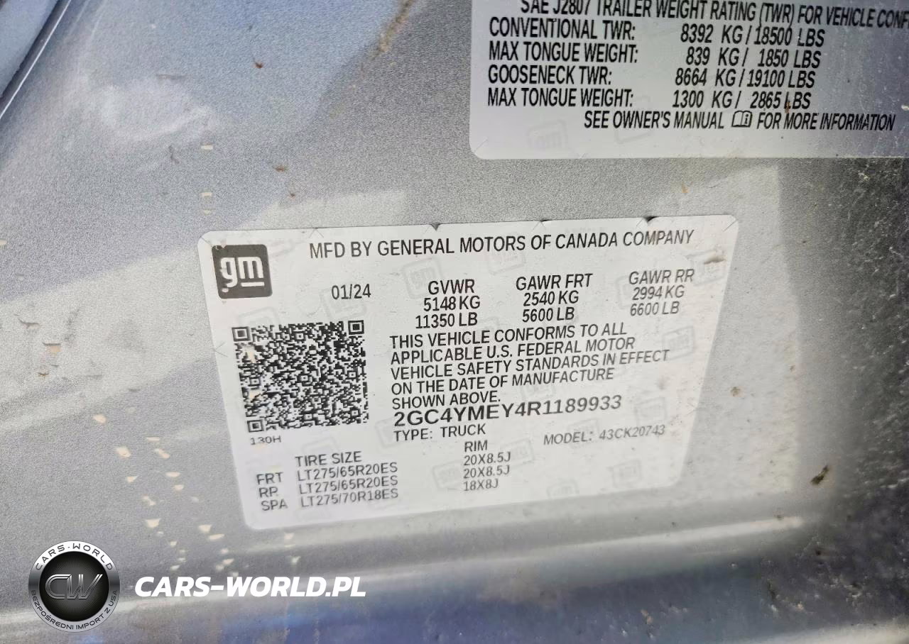 2024 Chevrolet Silverado K2500 Custom VIN:2GC4YMEY4R1189933 - 12
