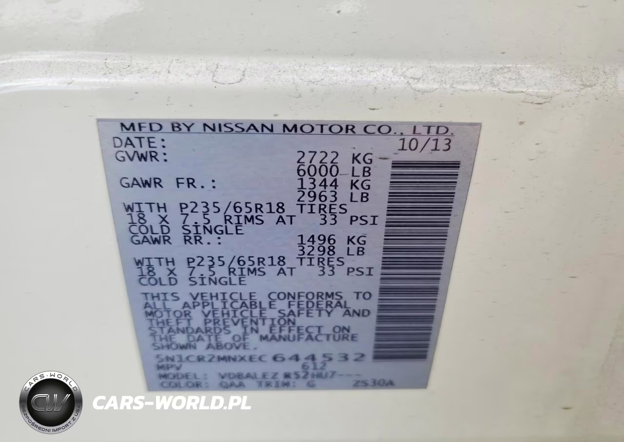 2014 Nissan Pathfinder Hybrid Sv VIN:5N1CR2MNXEC644532 - 13