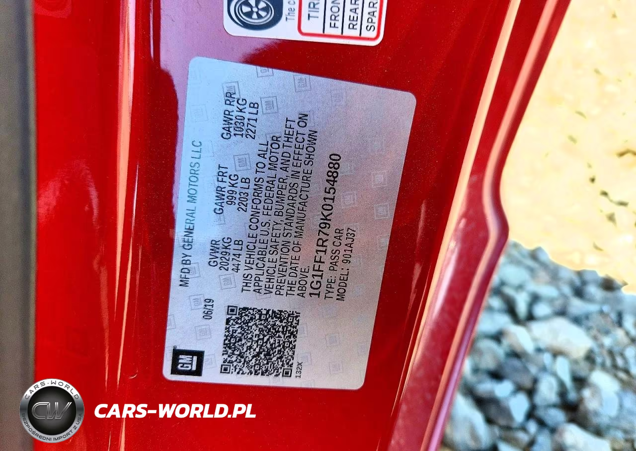 2019 Chevrolet Camaro Ss VIN:1G1FF1R79K0154880 - 13
