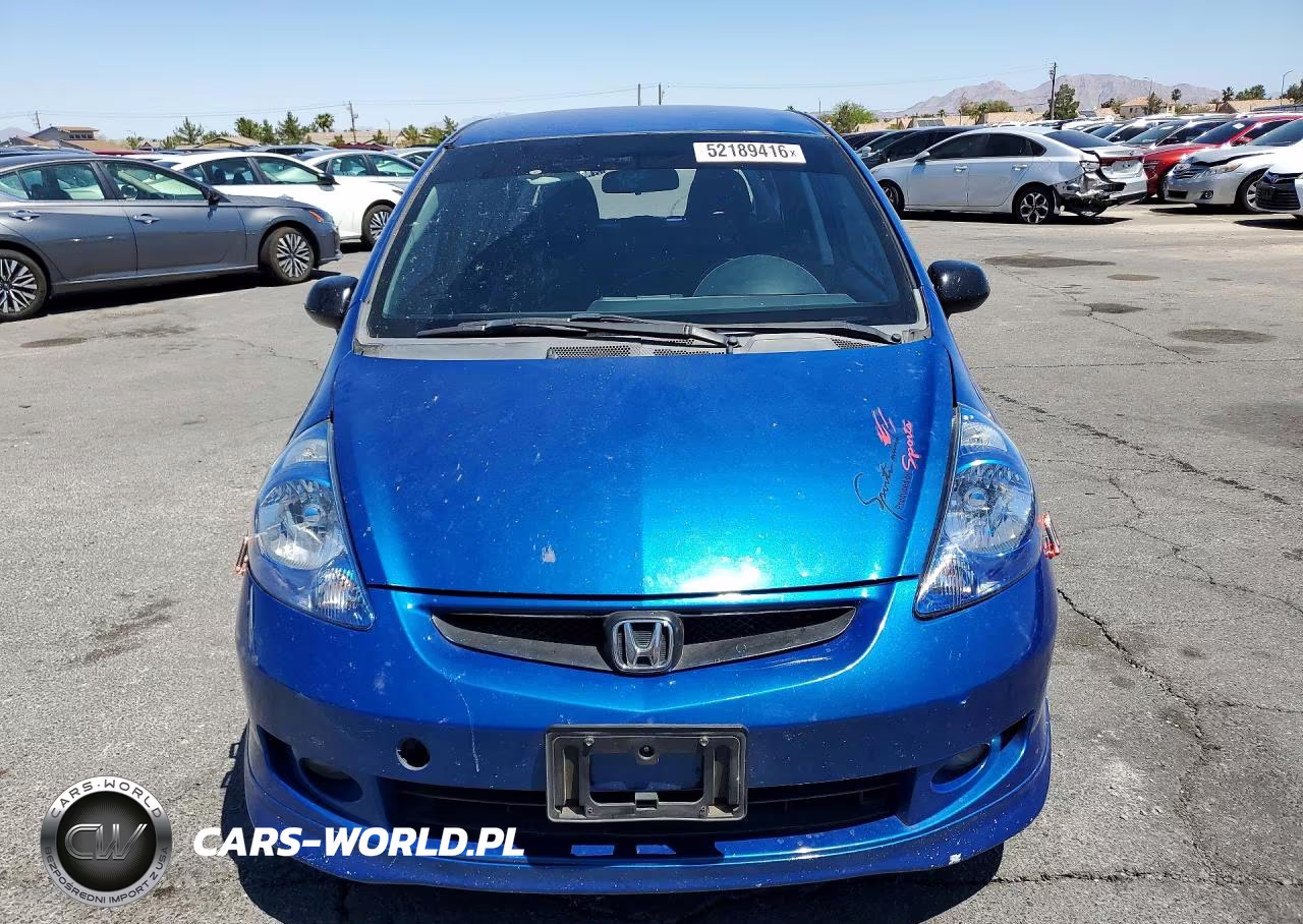 2007 HONDA FIT SPORT VIN:JHMGD38657S047762 - 5