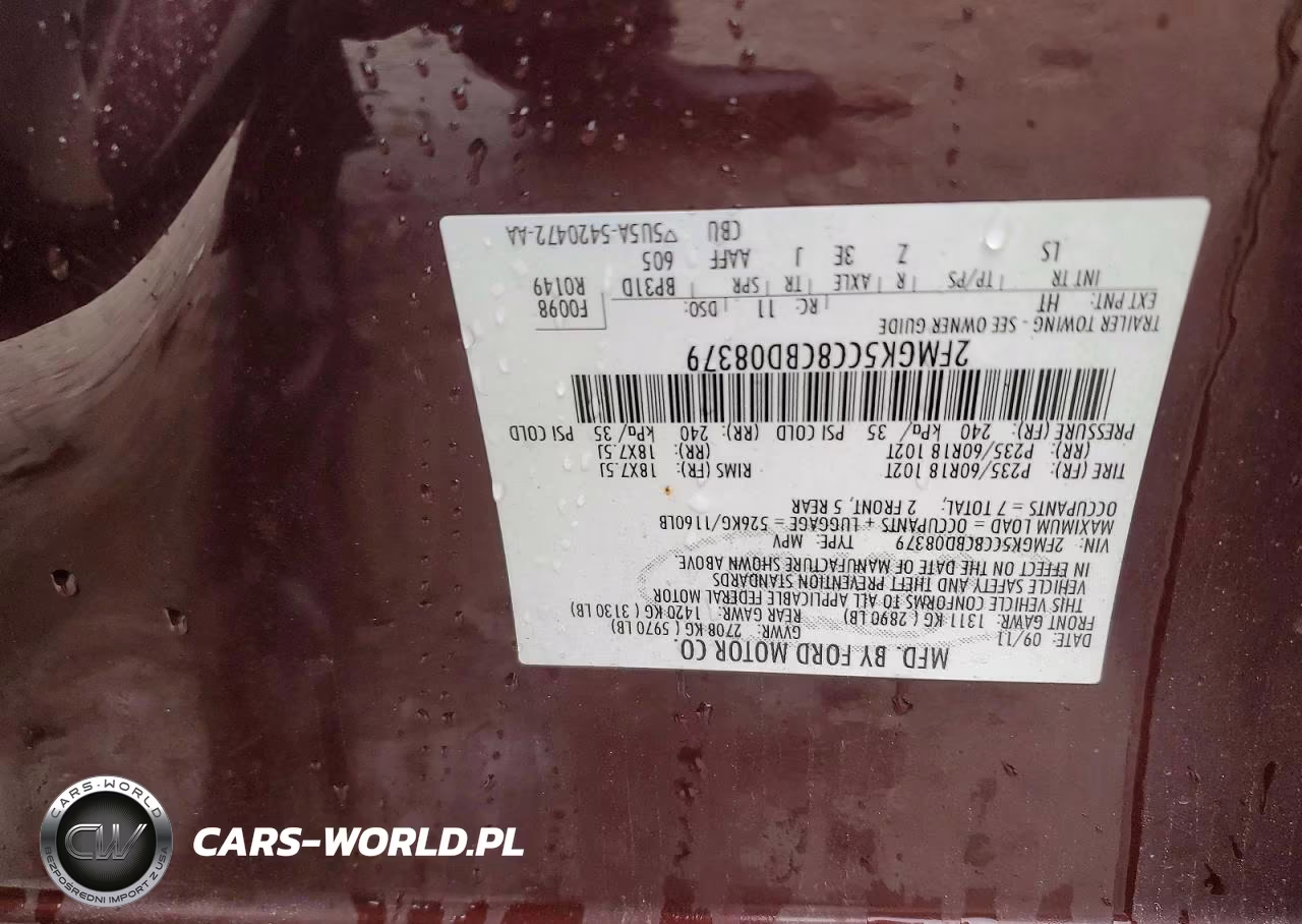 2012 Ford Flex Sel VIN:2FMGK5CC8CBD08379 - 13