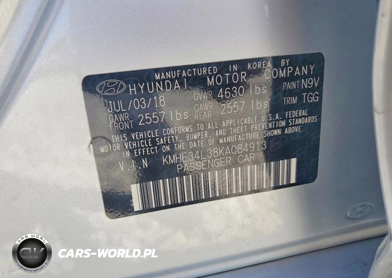 2019 Hyundai Sonata Hybrid Limited VIN:KMHE34L38KA084913 - 12