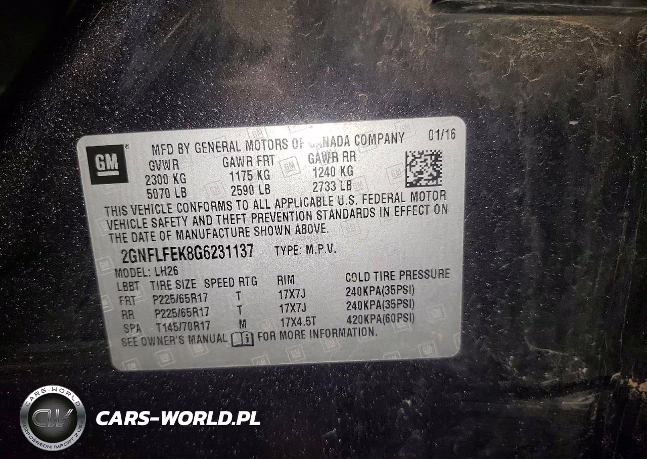 2016 Chevrolet Equinox Lt VIN:2GNFLFEK8G6231137 - 13