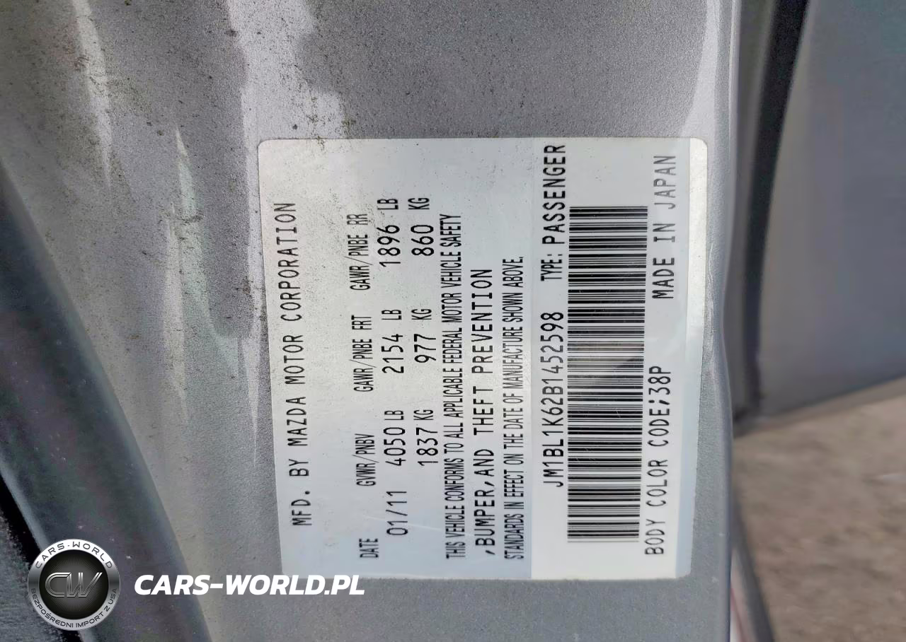 2011 Mazda 3 S VIN:JM1BL1K62B1452598 - 12