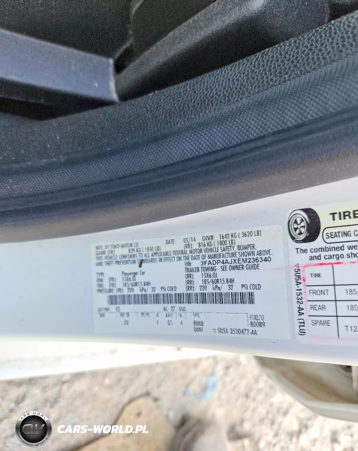 2014 Ford Fiesta VIN:3FADP4AJXEM236340 - 12