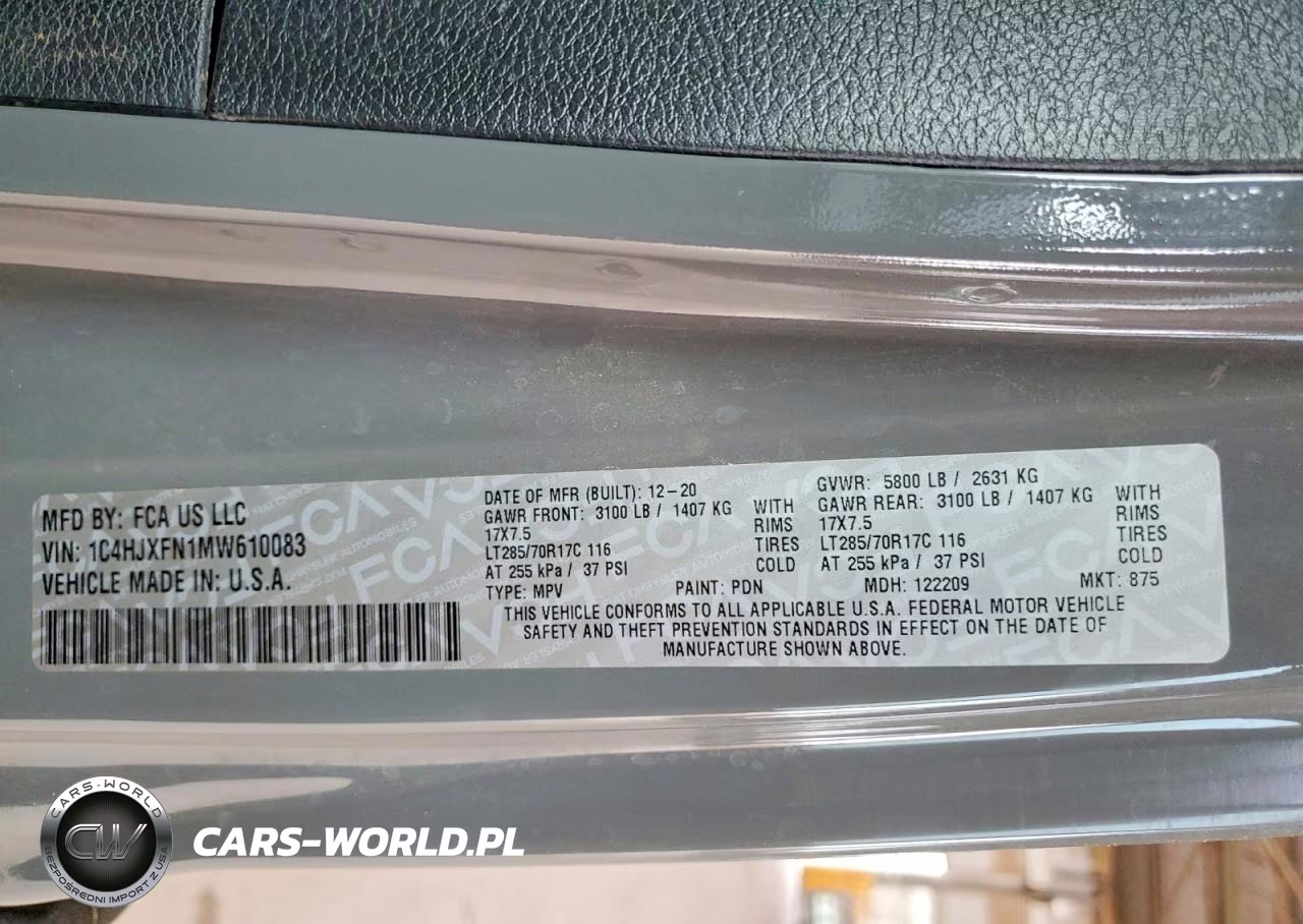 2021 Jeep Wrangler Unlimited Rubicon VIN:1C4HJXFN1MW610083 - 12