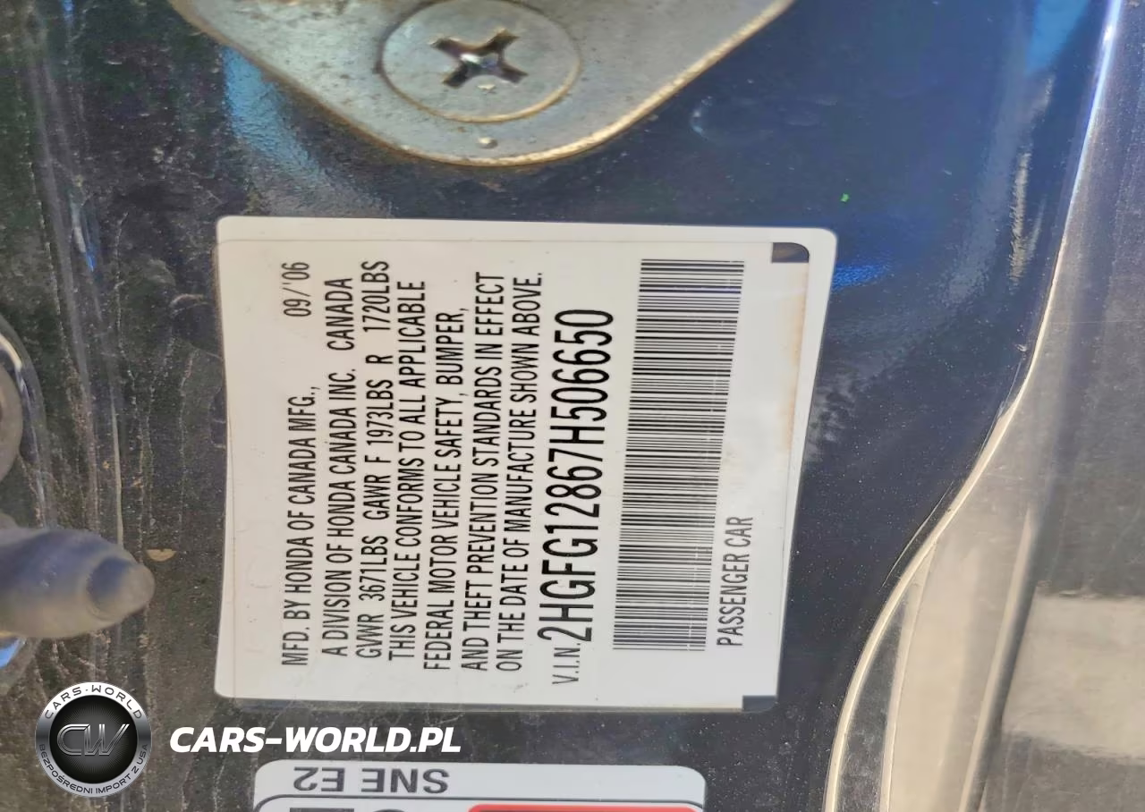 2007 Honda Civic Ex VIN:2HGFG12867H506650 - 12