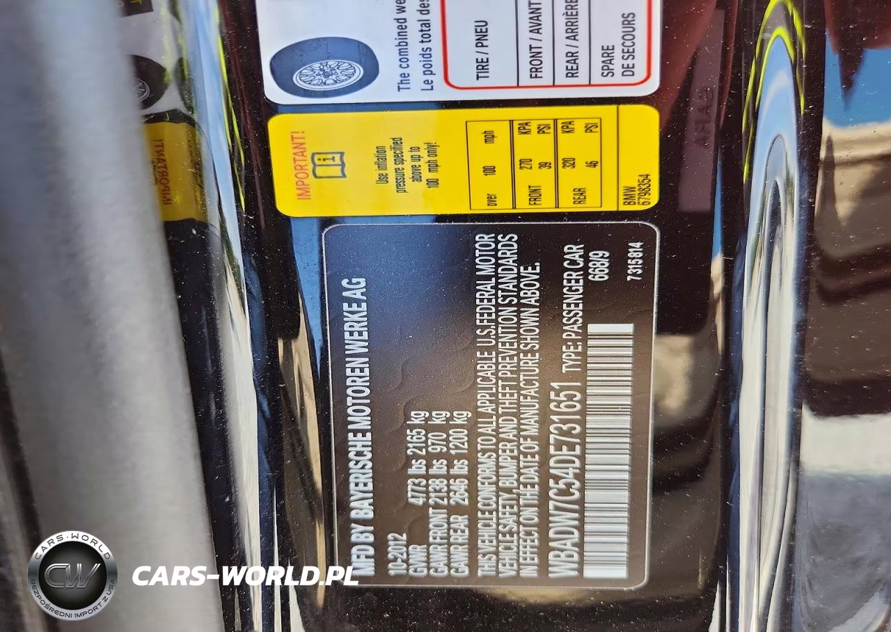 2013 BMW 328 I Sulev VIN:WBADW7C54DE731651 - 12