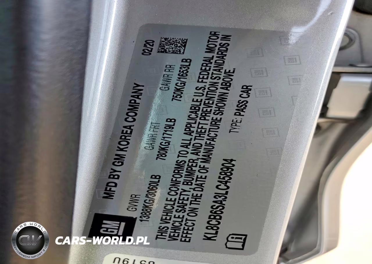 2020 Chevrolet Spark Ls VIN:KL8CB6SA3LC458904 - 12