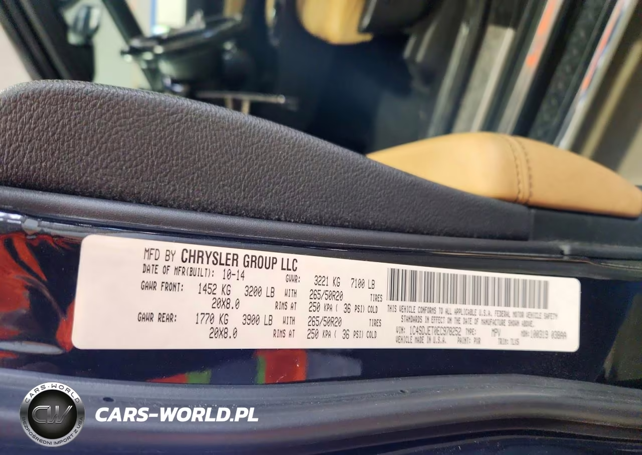 2014 Dodge Durango Citadel VIN:1C4SDJET0EC978252 - 13