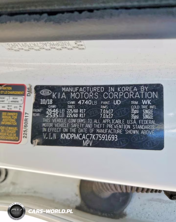 2019 Kia Sportage Lx VIN:KNDPMCAC7K7591693 - 13