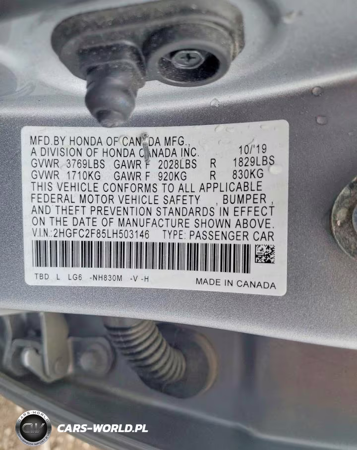 2020 Honda Civic Sport VIN:2HGFC2F85LH503146 - 12