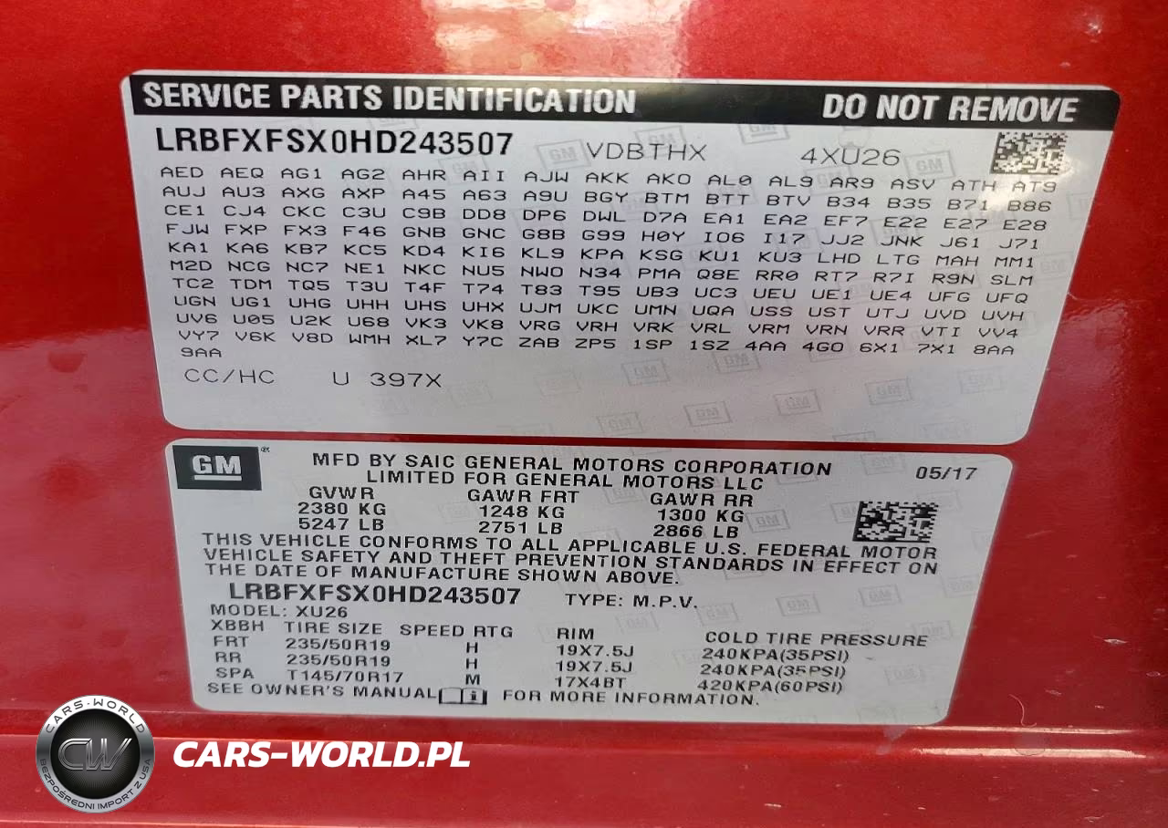 2017 Buick Envision Premium Ii VIN:LRBFXFSX0HD243507 - 13