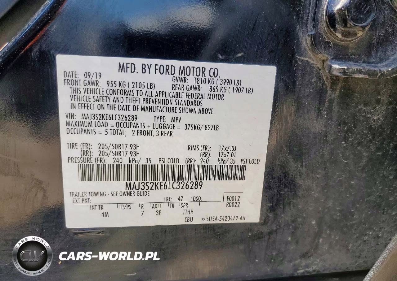 2020 Ford Ecosport Titanium VIN:MAJ3S2KE6LC326289 - 14