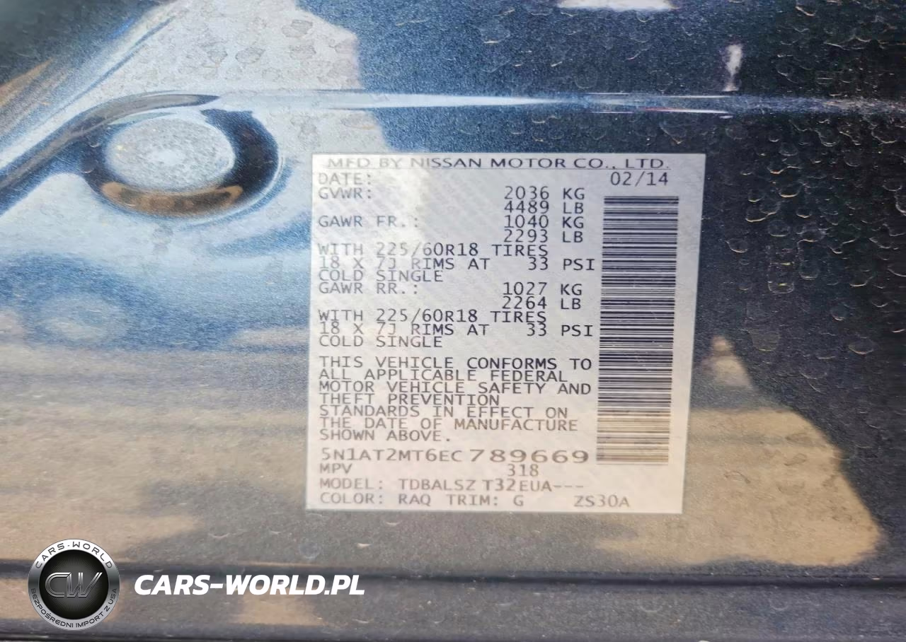 2014 Nissan Rogue Sl VIN:5N1AT2MT6EC789669 - 12