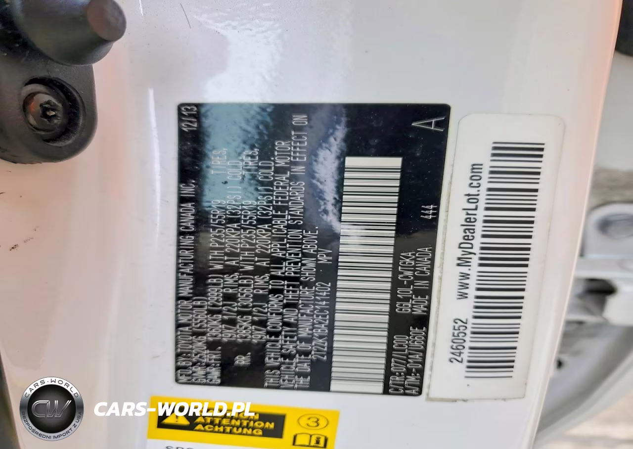 2014 Lexus Rx 350 VIN:2T2ZK1BA2EC141402 - 13