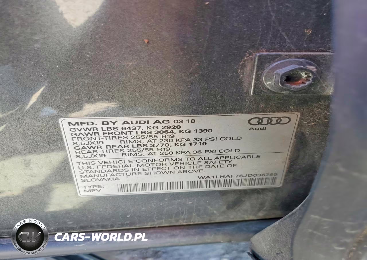 2018 Audi Q7 Premium Plus VIN:WA1LHAF76JD036795 - 13