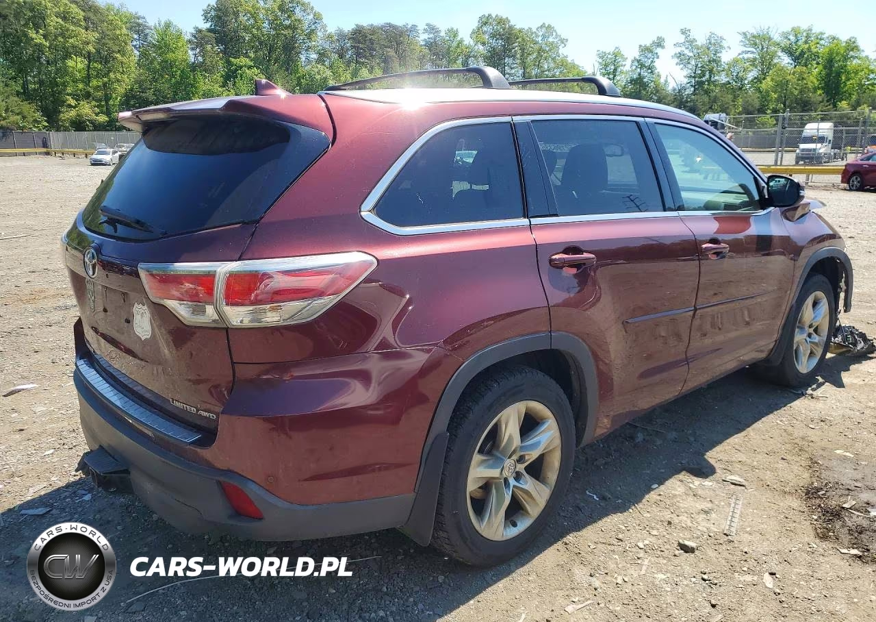 2014 Toyota Highlander Limited VIN:5TDDKRFH2ES035771 - 3