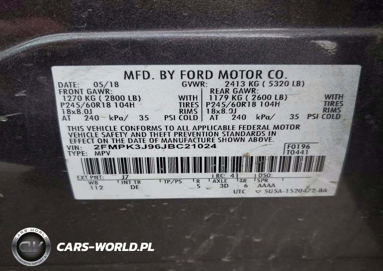 2018 Ford Edge Sel VIN:2FMPK3J96JBC21024 - 13
