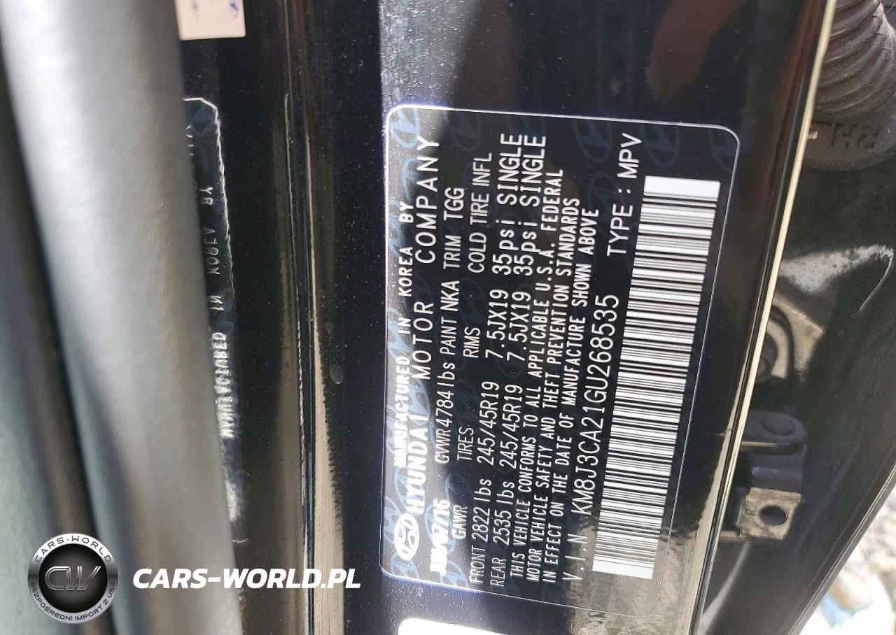 2016 Hyundai Tucson Sport VIN:KM8J3CA21GU268535 - 13