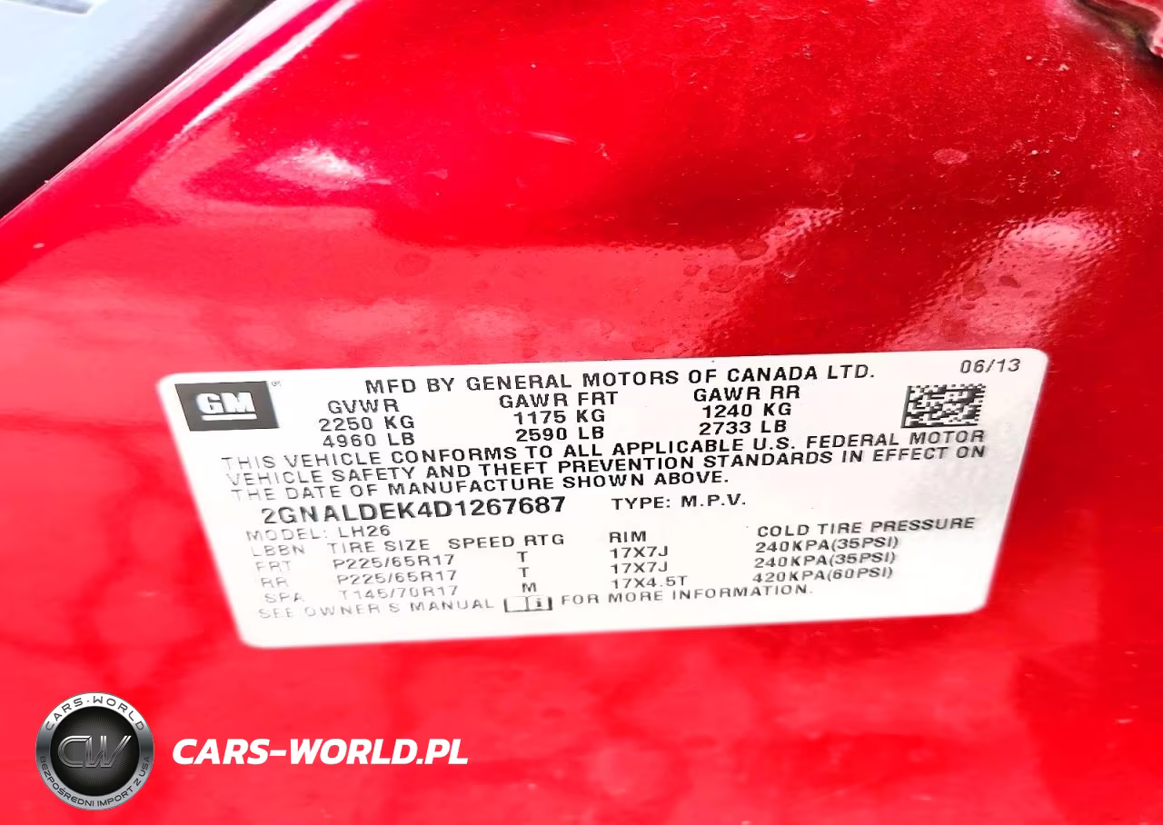 2013 Chevrolet Equinox Lt VIN:2GNALDEK4D1267687 - 14