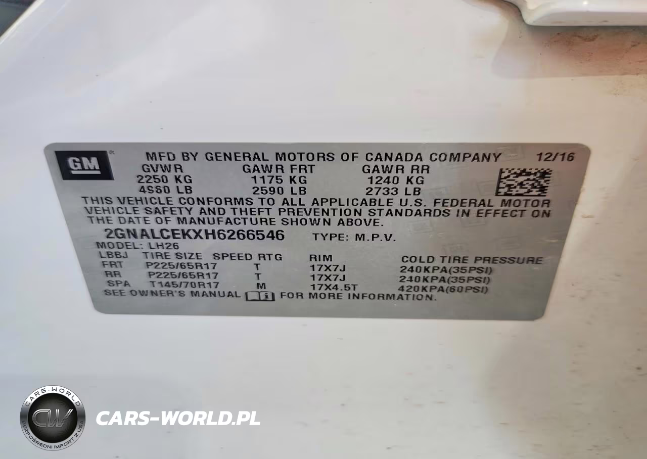 2017 Chevrolet Equinox Lt VIN:2GNALCEKXH6266546 - 13