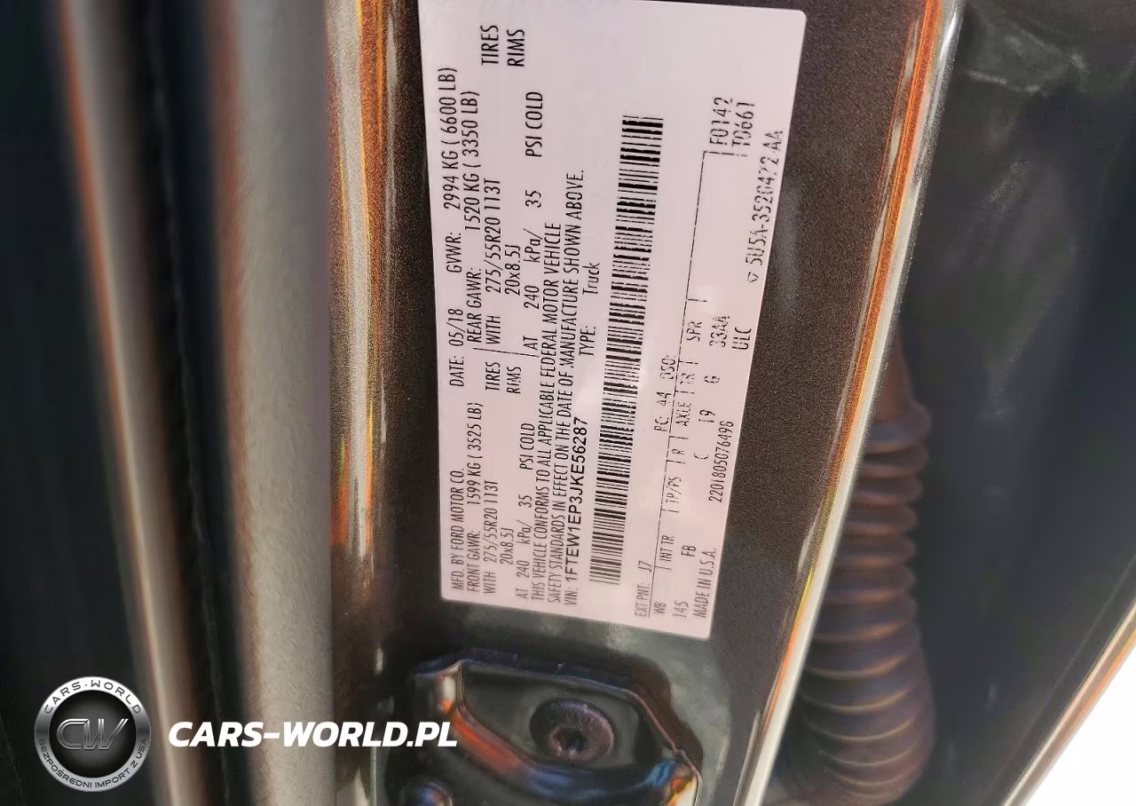 2018 Ford F150 Supercrew VIN:1FTEW1EP3JKE56287 - 13