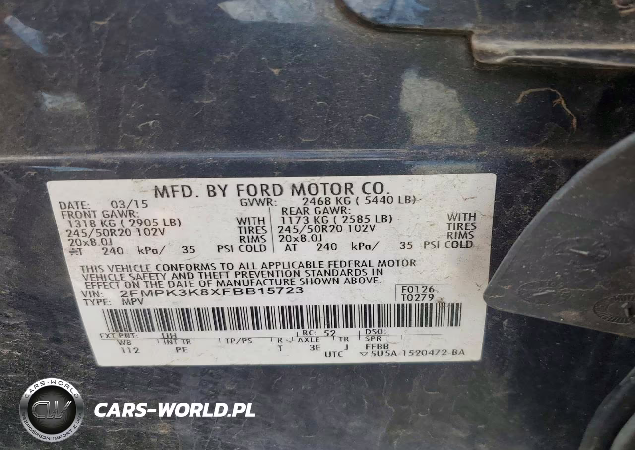 2015 Ford Edge Titanium VIN:2FMPK3K8XFBB15723 - 13