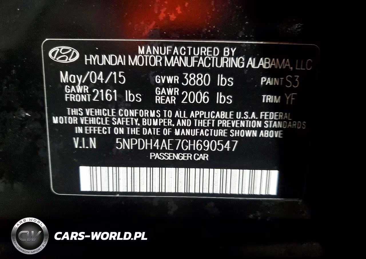 2016 Hyundai Elantra Se VIN:5NPDH4AE7GH690547 - 12