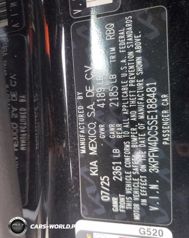 2025 Kia K4 Gt-Line Turbo VIN:3KPFW4DC5SE188481 - 13