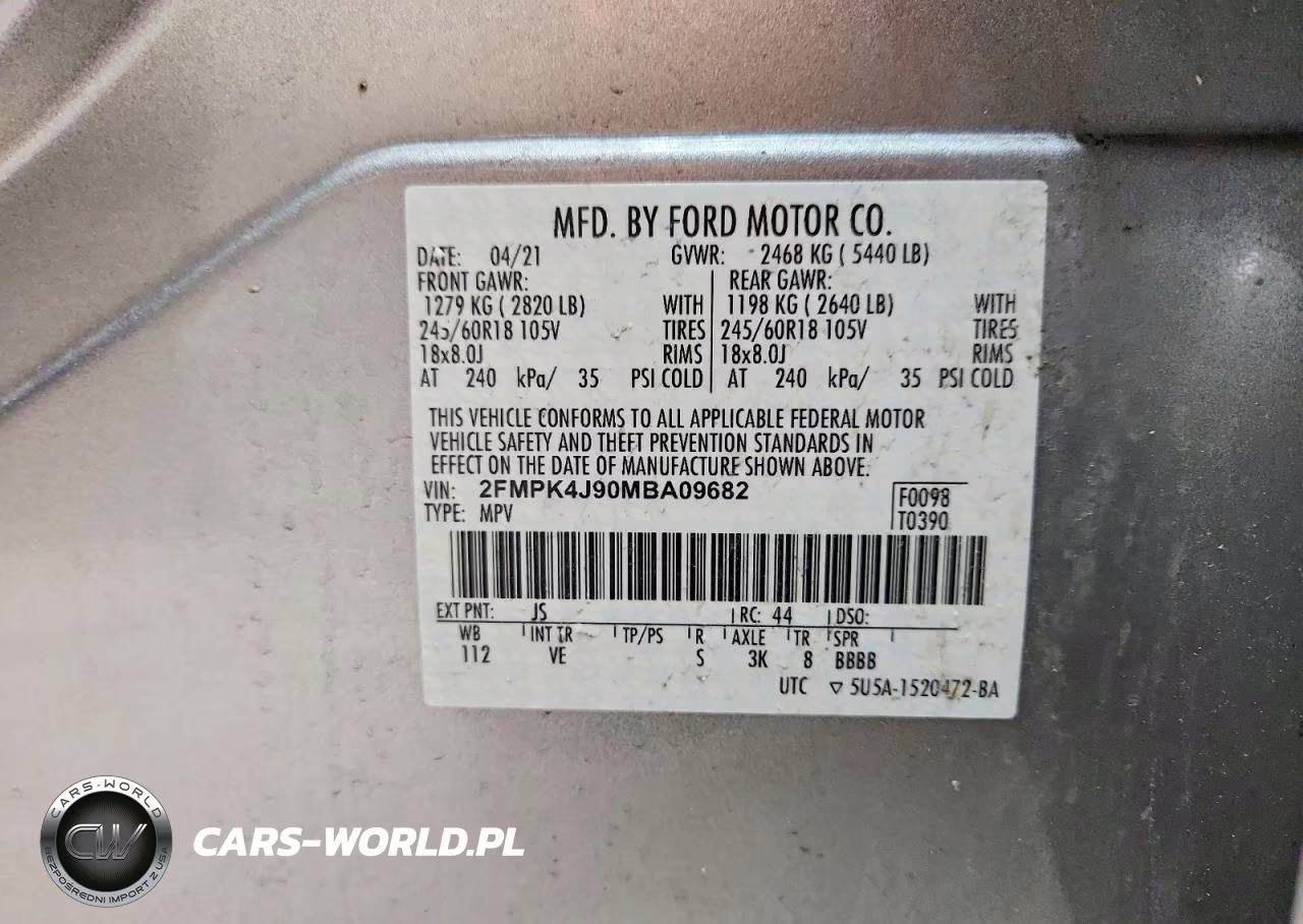 2021 Ford Edge Sel VIN:2FMPK4J90MBA09682 - 13