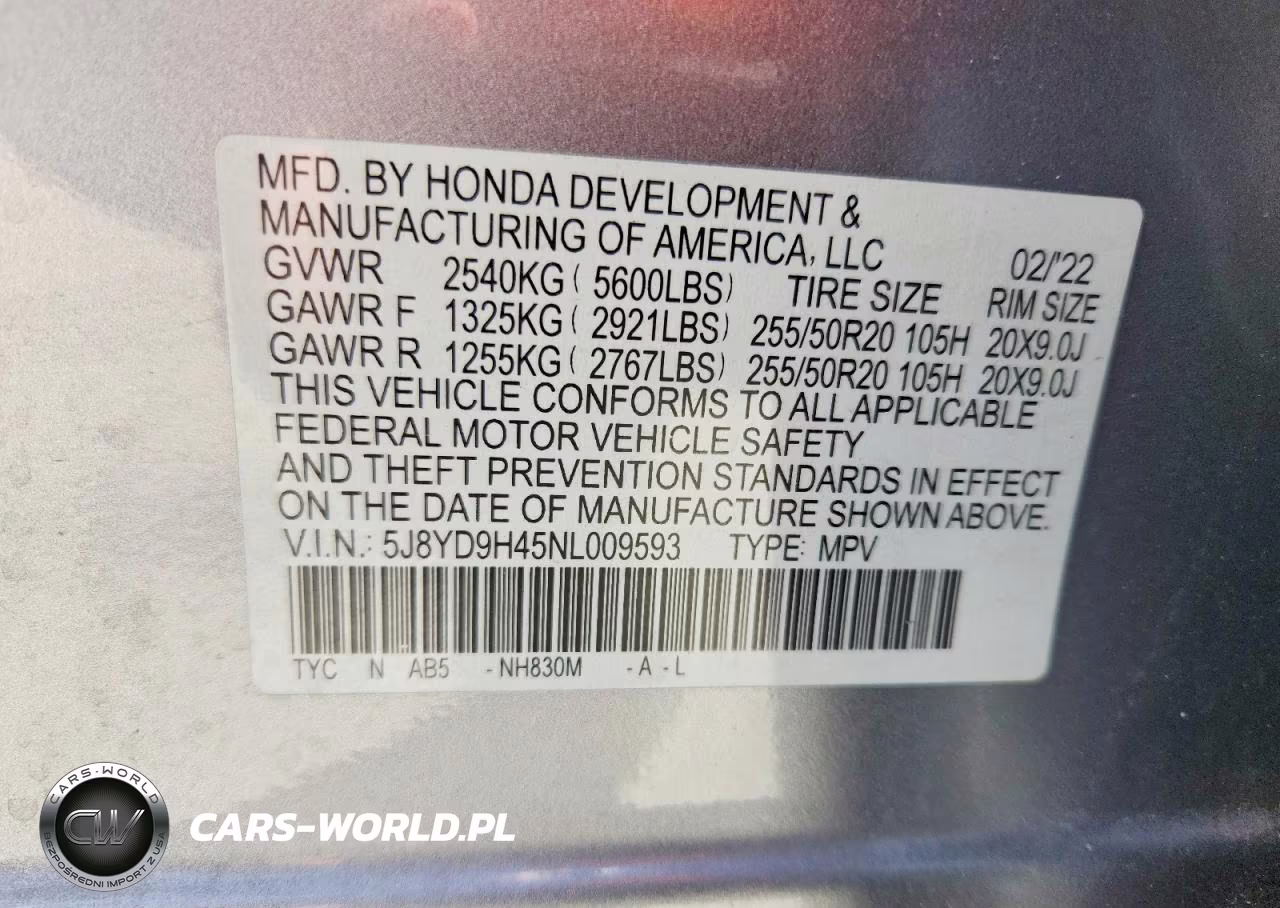 2022 Acura Mdx Technology VIN:5J8YD9H45NL009593 - 13
