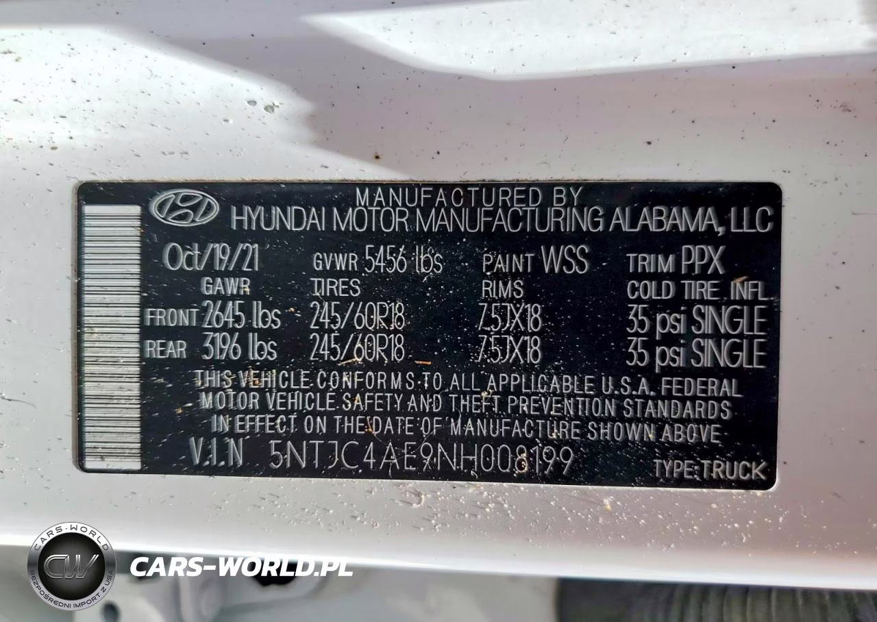 2022 Hyundai Santa Cruz Sel VIN:5NTJC4AE9NH008199 - 12