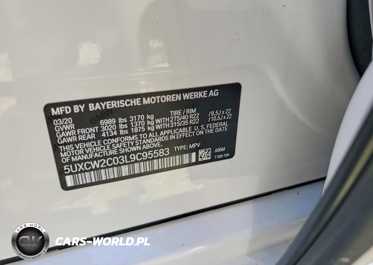 2020 BMW X7 xDrive40I VIN:5UXCW2C03L9C95583 - 14