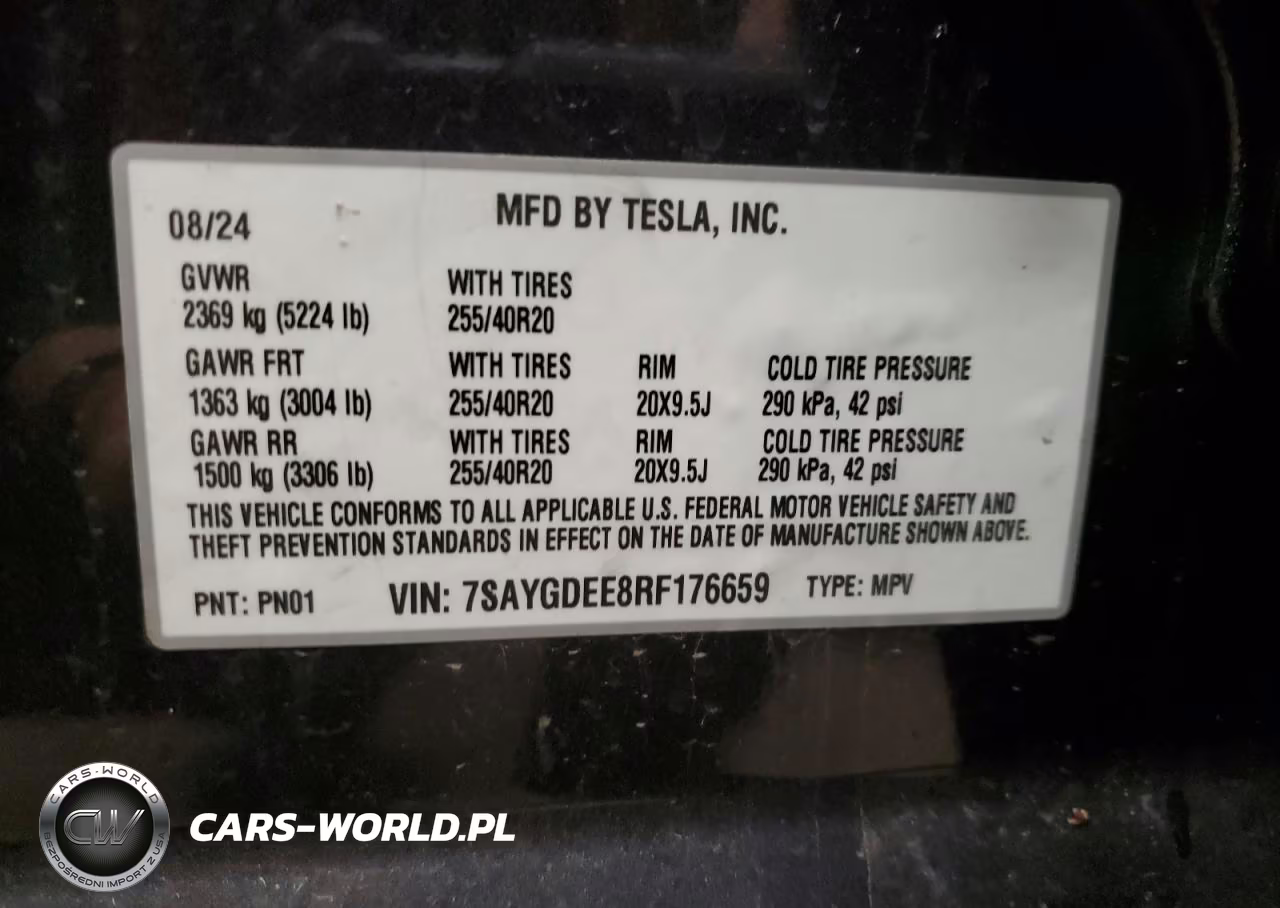 2024 Tesla Model Y VIN:7SAYGDEE8RF176659 - 13