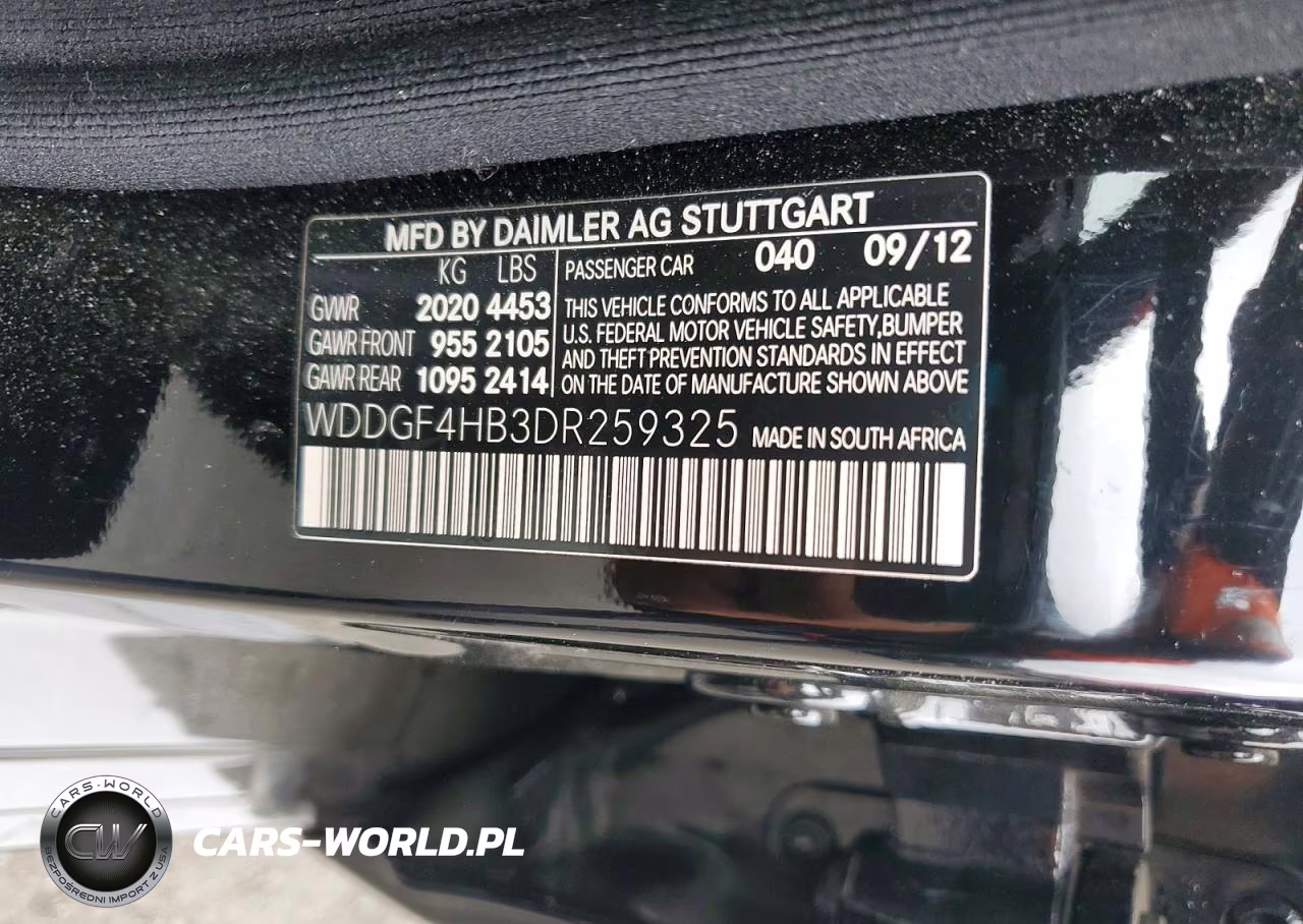 2013 Mercedes-Benz C 250 VIN:WDDGF4HB3DR259325 - 12