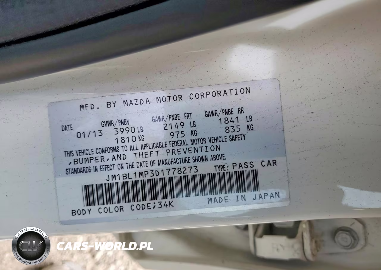 2013 Mazda 3 I VIN:JM1BL1MP3D1778273 - 13