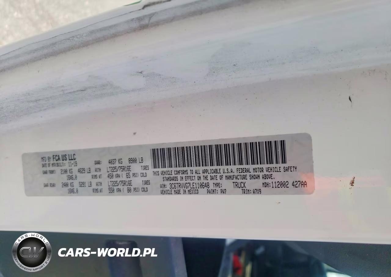 2020 Ram Promaster 2500 2500 Standard VIN:3C6TRVVG7LE110648 - 13