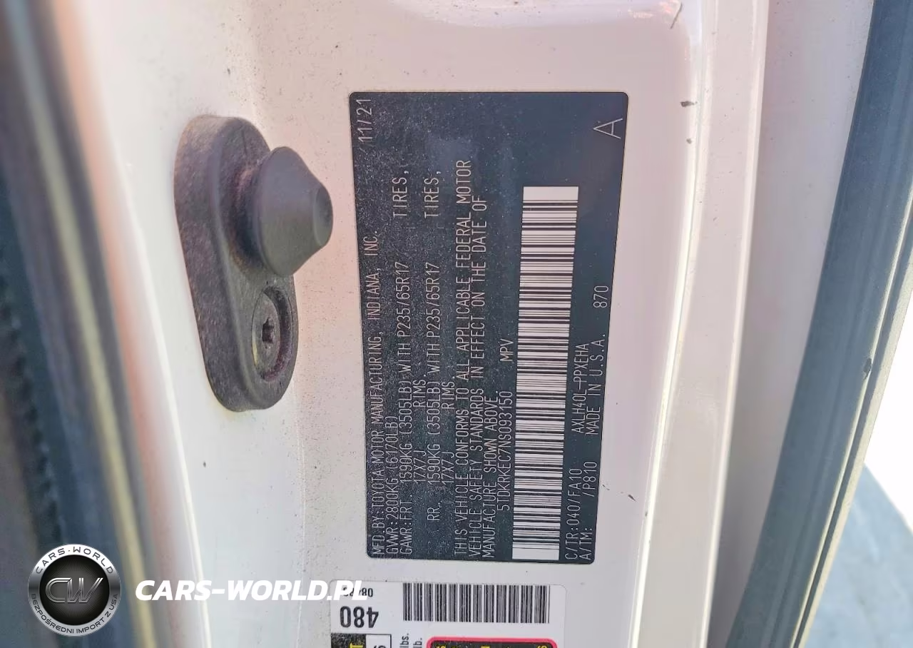 2022 Toyota Sienna VIN:5TDKRKEC7NS093150 - 13