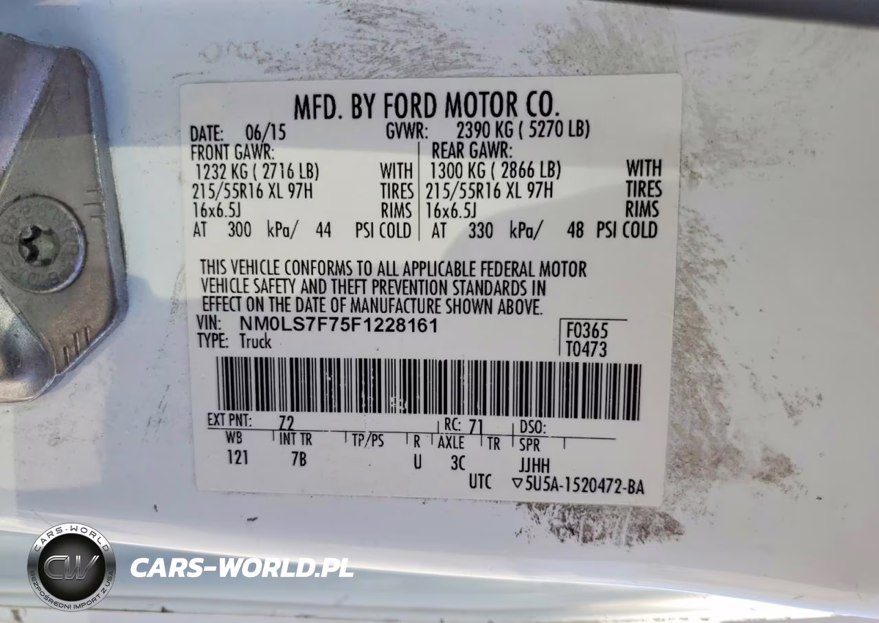 2015 Ford Transit Connect Xlt Delivery Van VIN:NM0LS7F75F1228161 - 13