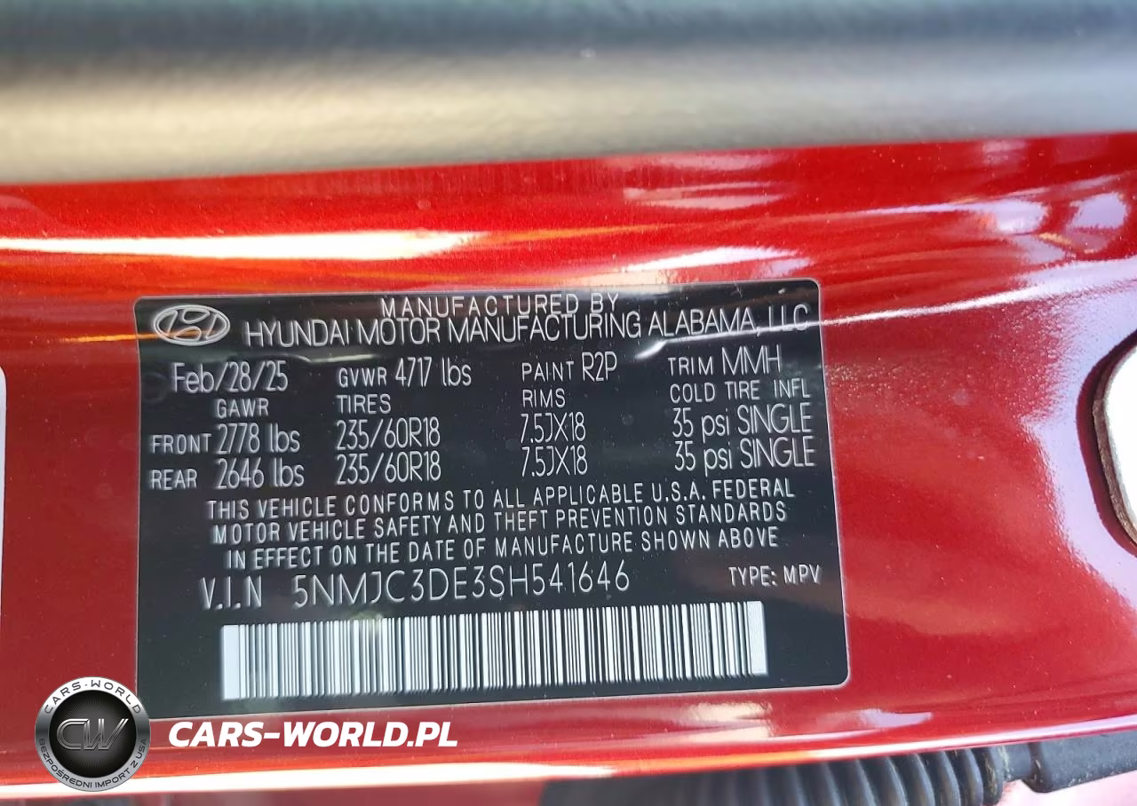 2025 Hyundai Tucson Sel VIN:5NMJC3DE3SH541646 - 12