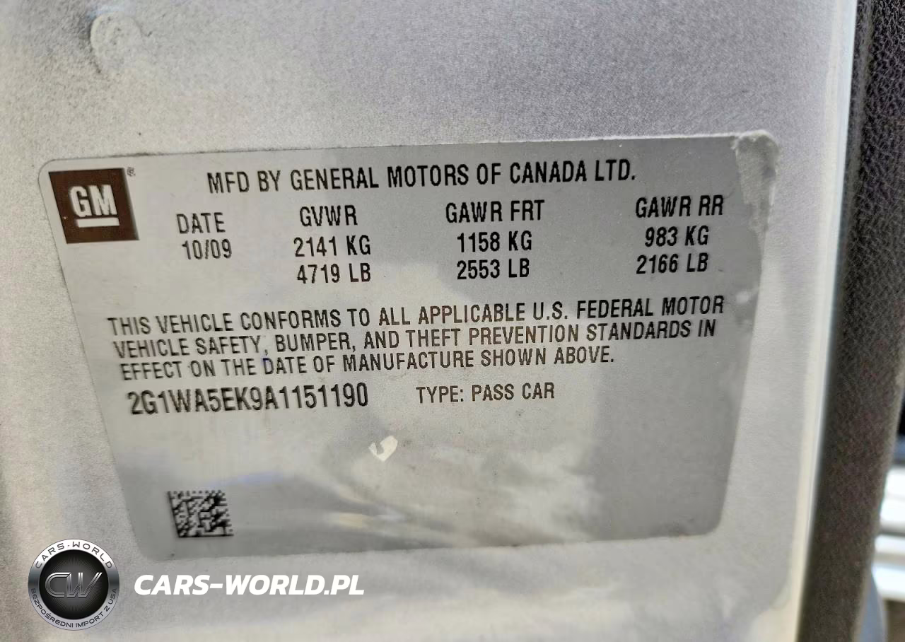 2010 Chevrolet Impala Ls VIN:2G1WA5EK9A1151190 - 12