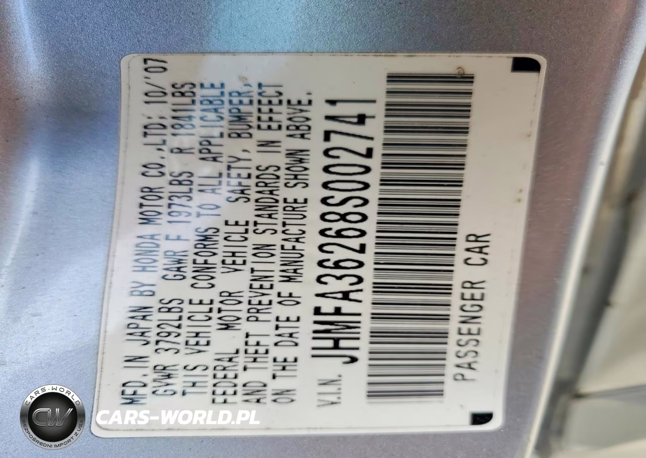 2008 Honda Civic Hybrid VIN:JHMFA36268S002741 - 13